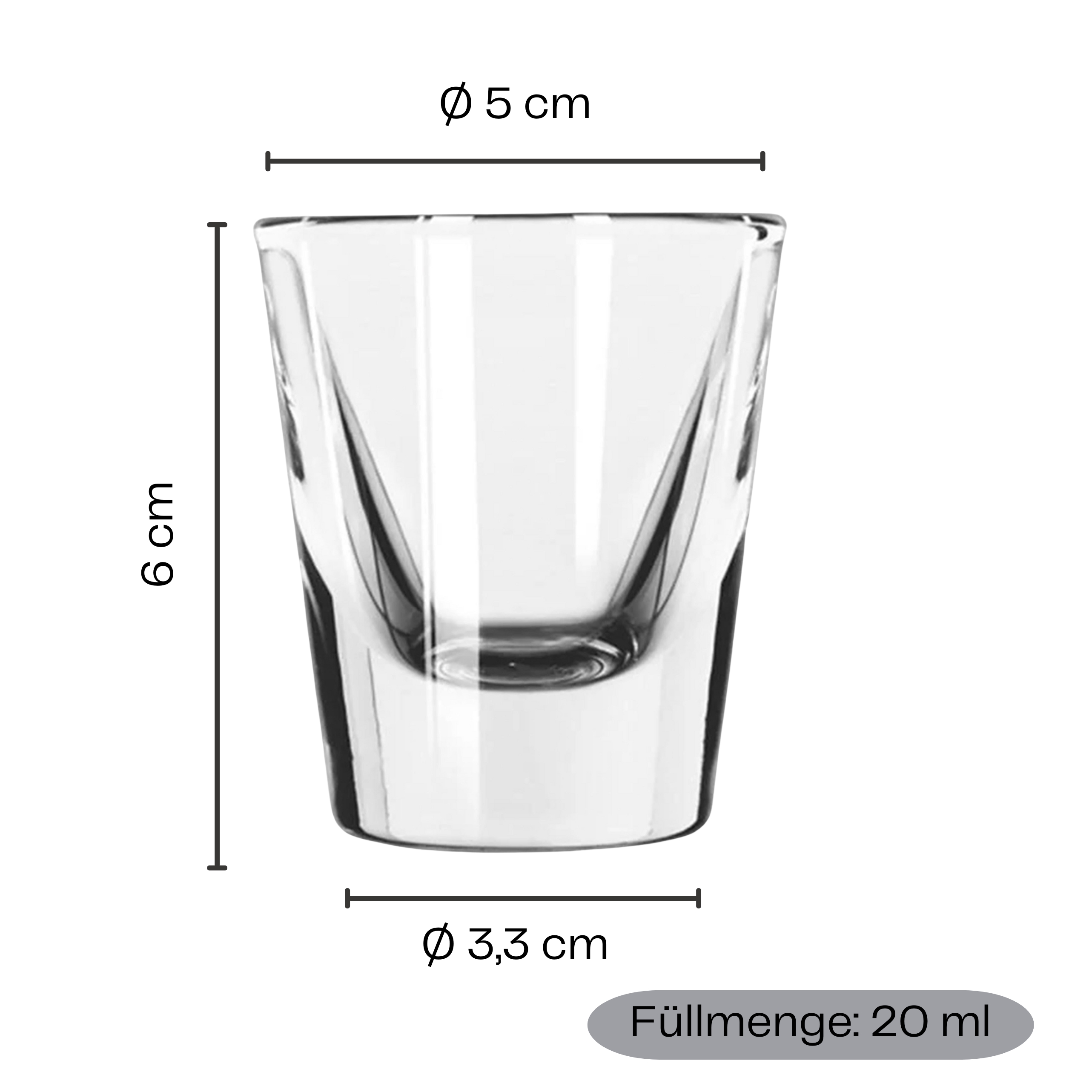 8 x Schnapsgläser 20 ml