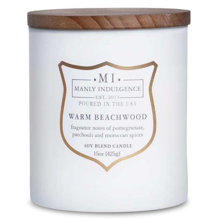 Hochwertige Duftkerze MI - Manly Indulgence - 425g aus Sojawachsmischung mit Holzdocht