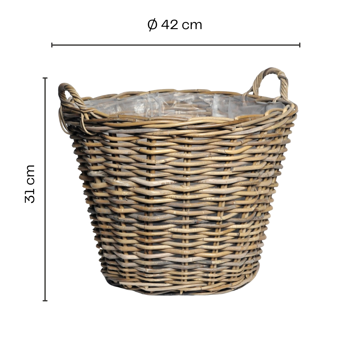 Ø 42 cm - H 31 cm (helle Folie)