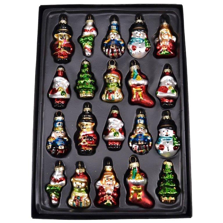 Baumschmuck aus Glas zum Hängen