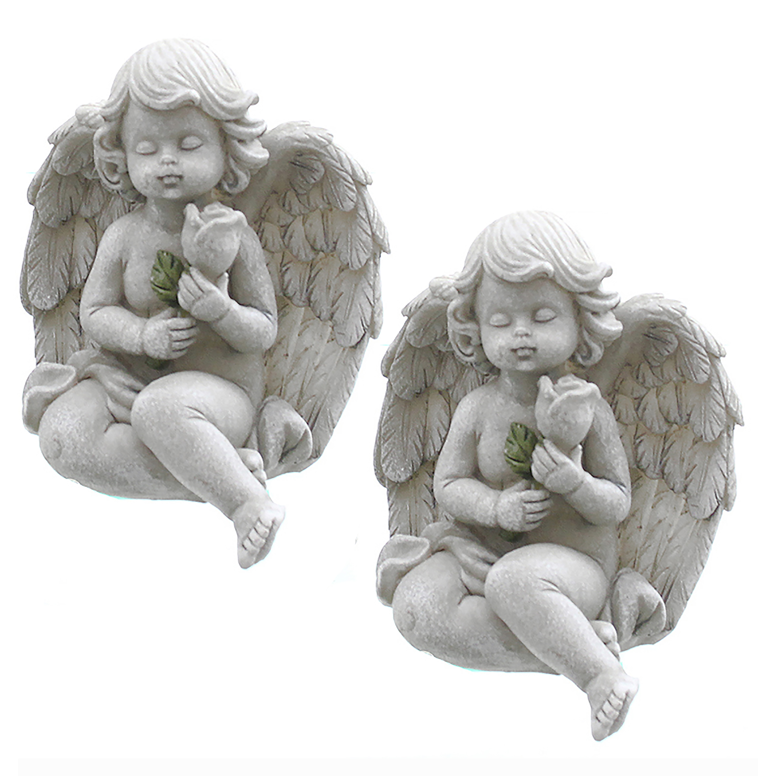 2-tlg. Set Engelpaar - H 12 cm