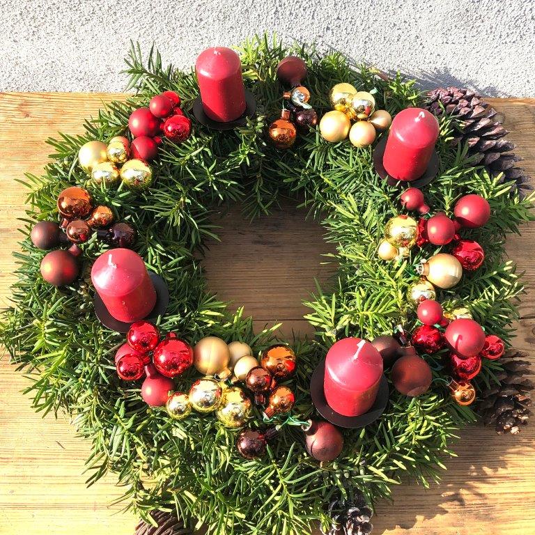 4 x Kerzenhalter aus Metall mit Pick für Adventskranz