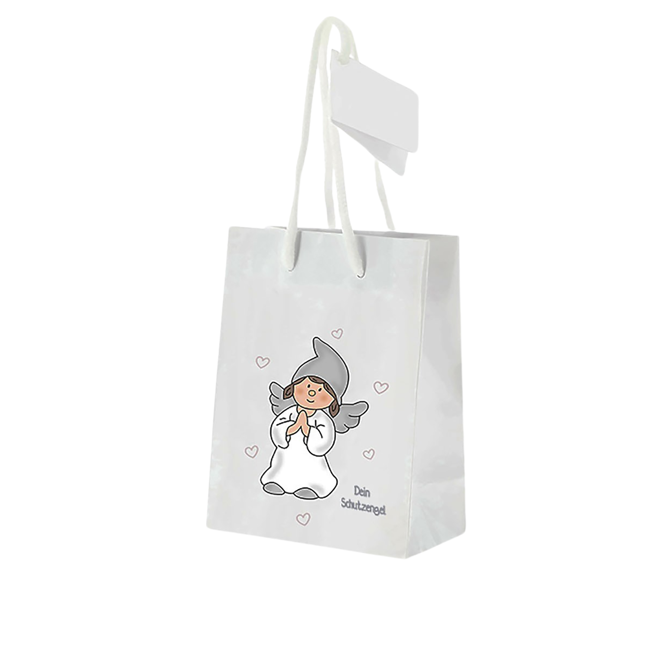 12 x Geschenktüte Schutzengel aus Papier - 3 Modelle - 3 Größen