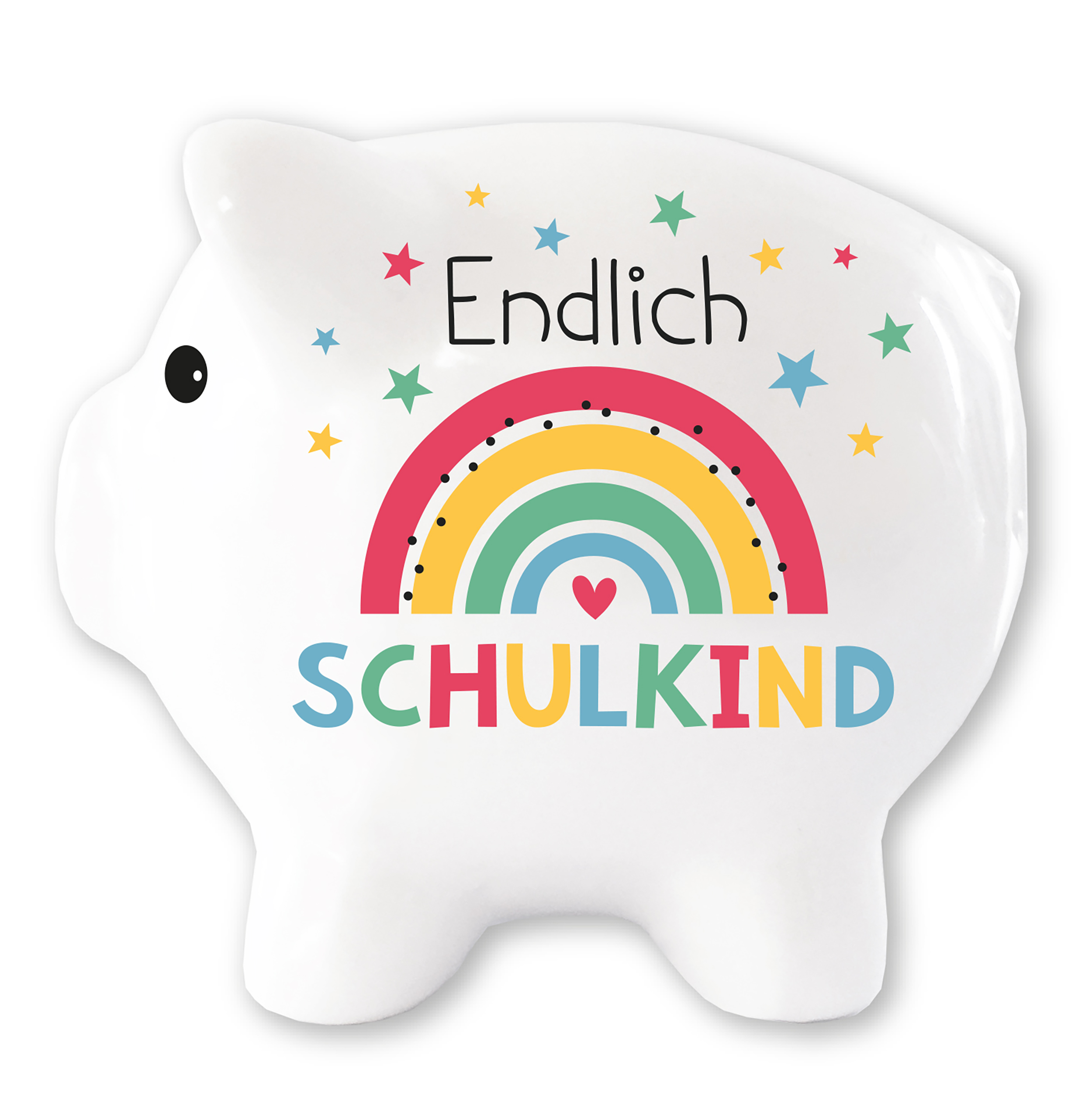 Süße Spardose "Endlich Schulkind" zur Einschulung