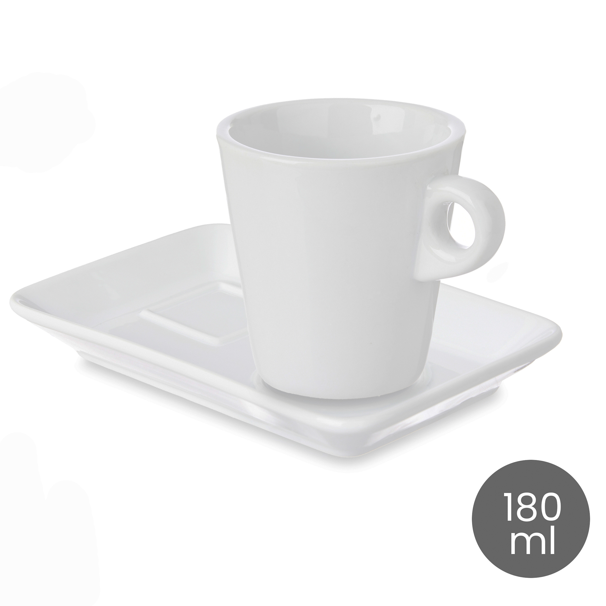 Stilvolles 12-teilige Kaffeetassen Set aus Porzellan