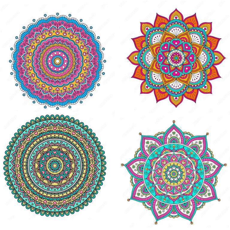 5D Diamant Painting Mandala 30 x 30 cm inkl. Zubehör