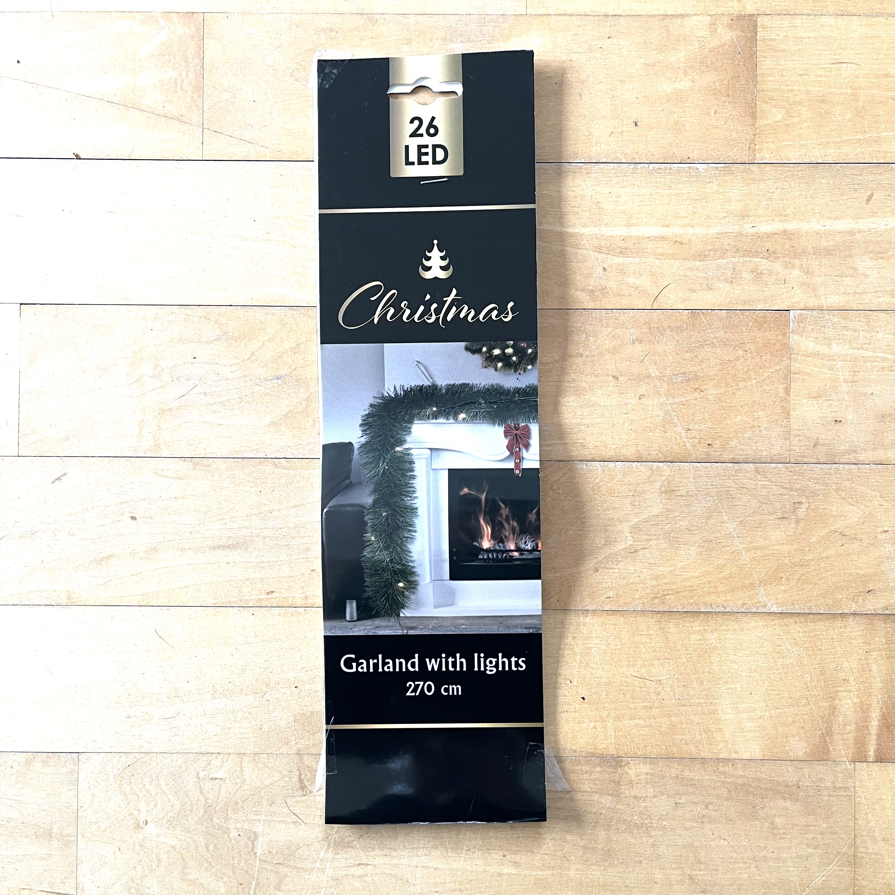 Weihnachtsgirlande 270 cm mit 26 LED´s - batteriebetrieben