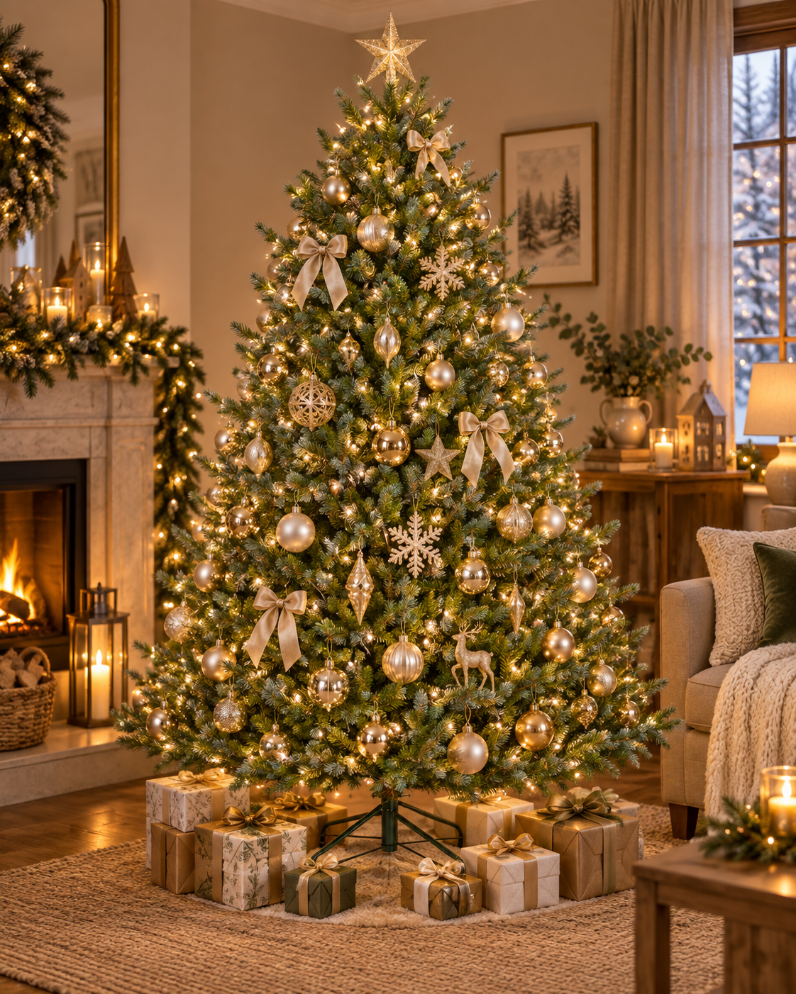 Großer künstlicher Weihnachtbaum - naturgetreu - 185 cm oder 215 cm