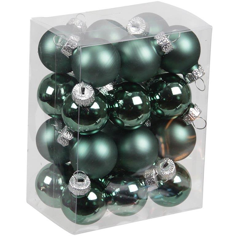 Kleine Baumkugeln aus Glas 25 mm oder 30 mm