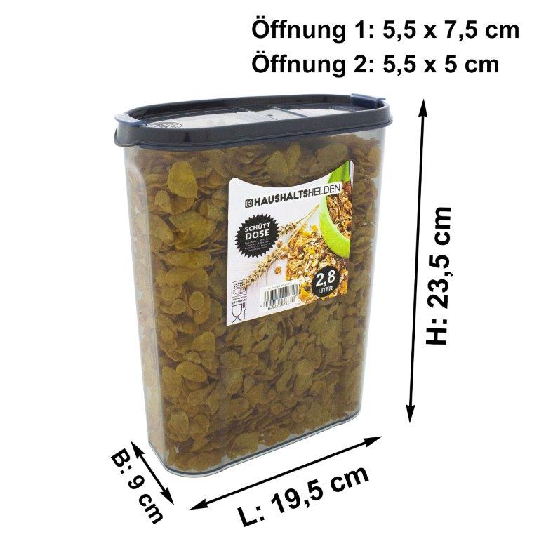 3-teiliges Set Schüttdosen - Vorratsdosen mit Deckel