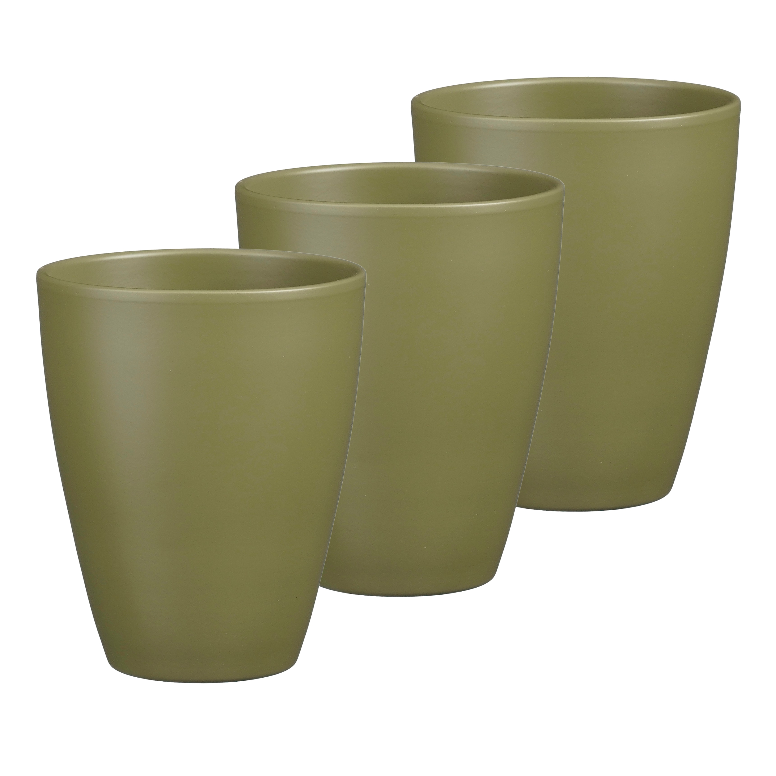 3 x Orchideentöpfe "TUSCA"  - H 17 cm - Ø 13,5 cm