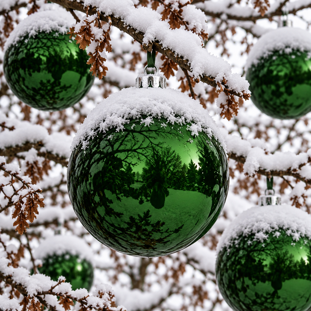 XXL Weihnachtskugeln für den Außenbereich Ø 20-30 cm - bruchfest - wetterfest