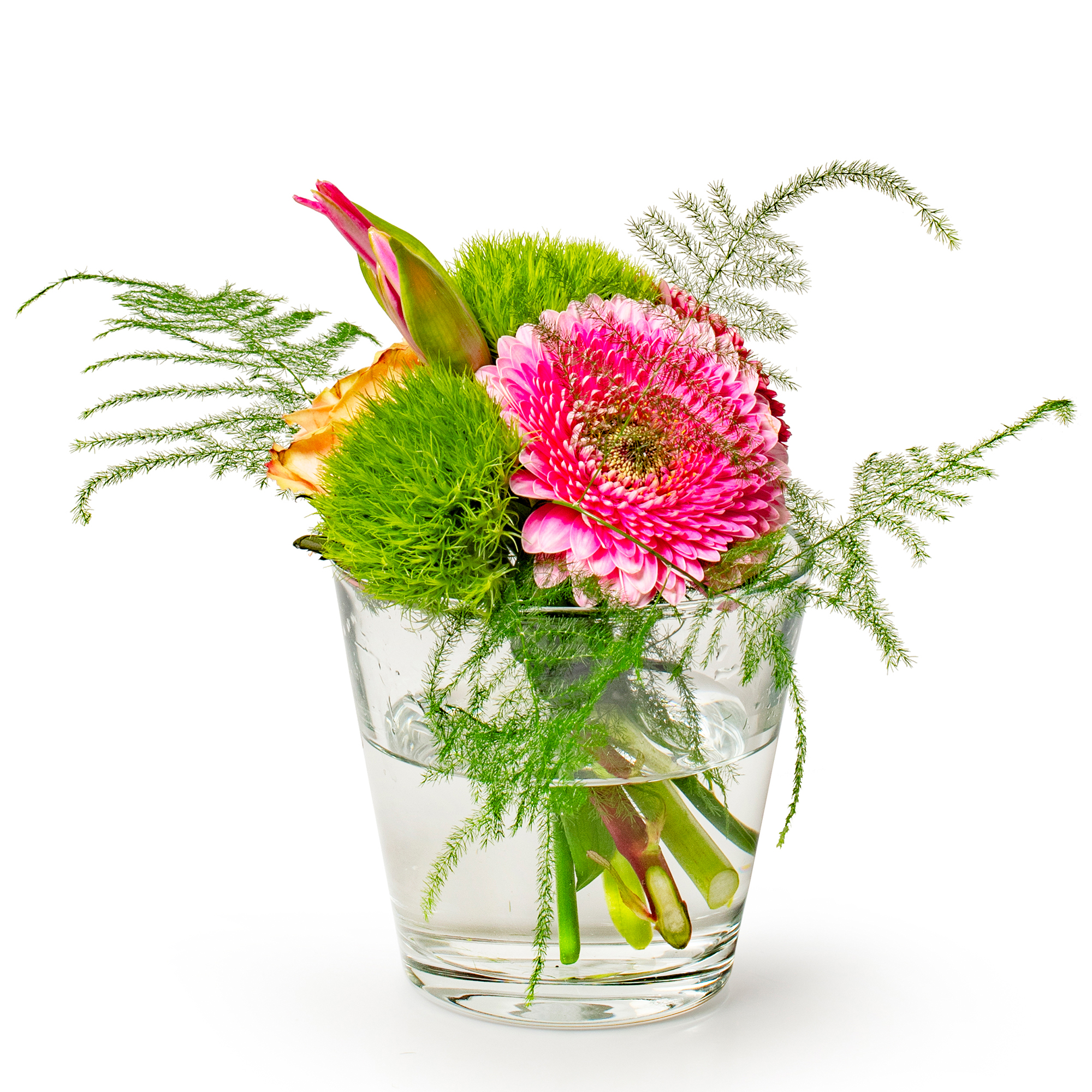 12 x Windlichter Lilly aus Glas, konisch Ø 10 cm H 9 cm