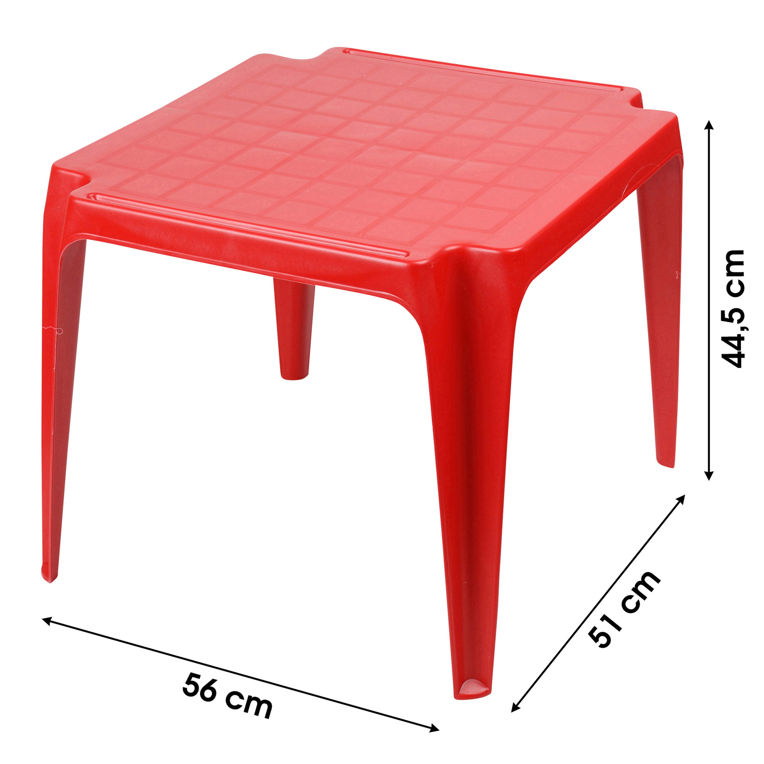 Kindertisch aus wetterfestem Kunststoff H 44,5 cm