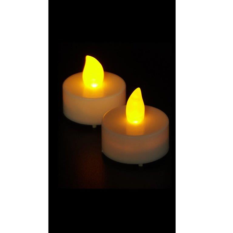 10er LED Teelichter - Flammenlose flackernde Kerzen - mit Timer und Fernbedienung