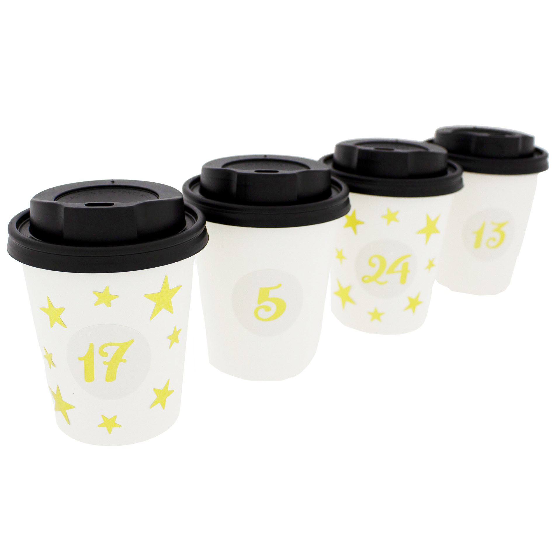 Adventskalender zum Befüllen - 24 x "Coffee zu Go" Becher