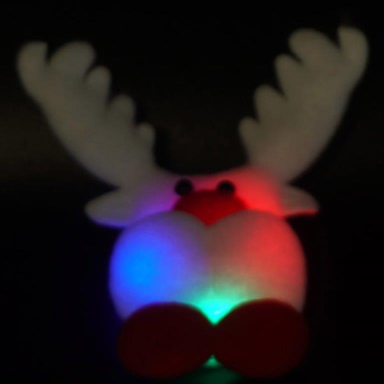 LED Weihnachtsanstecker Blink-Button - 3 Design - inkl. Batterie
