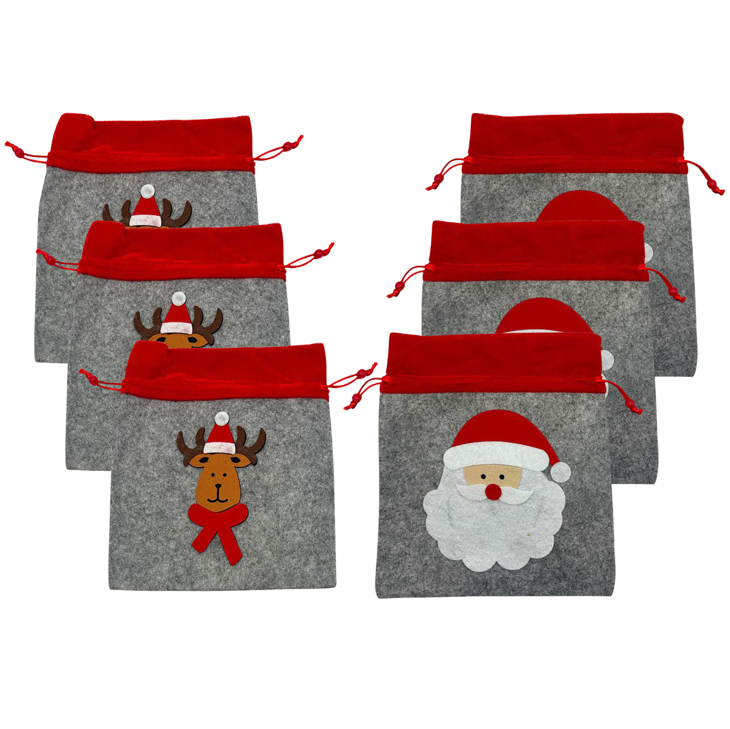 Geschenkbeutel für Weihnachten aus Filz 21 x 23 cm
