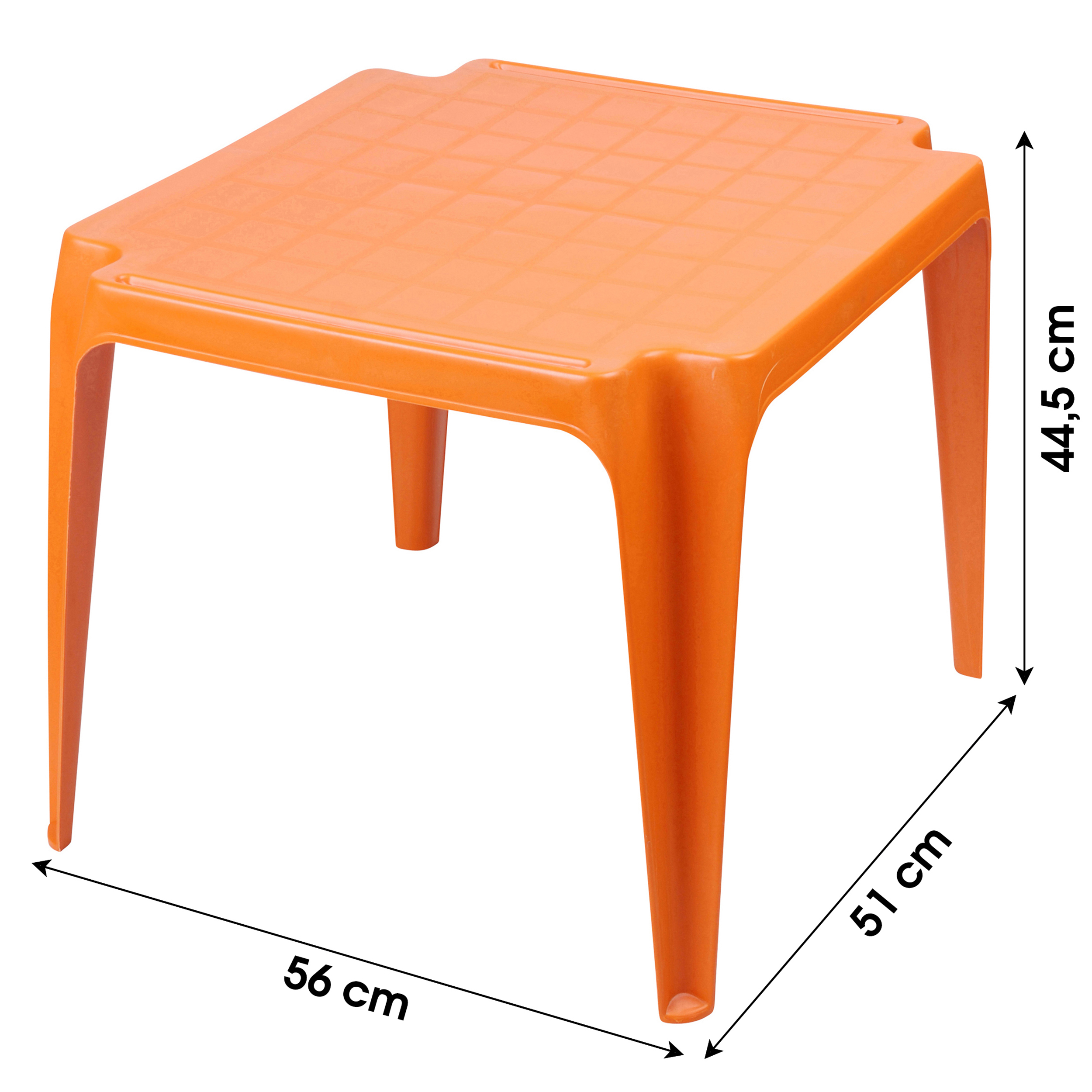 Kindertisch aus wetterfestem Kunststoff H 44,5 cm