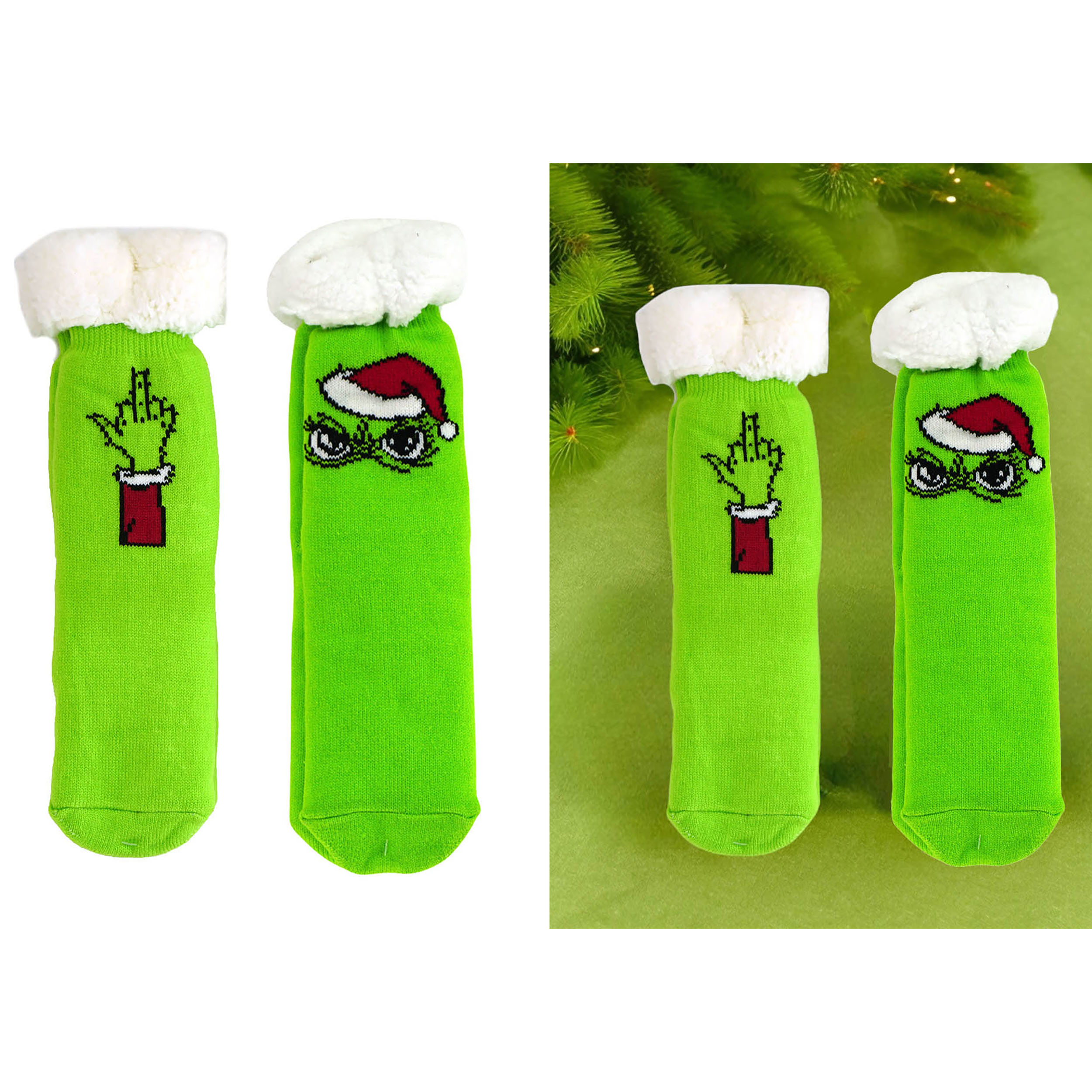 2er Set Hüttensocken "Festtags-Muffel" Einheitsgröße 40 x 10 cm