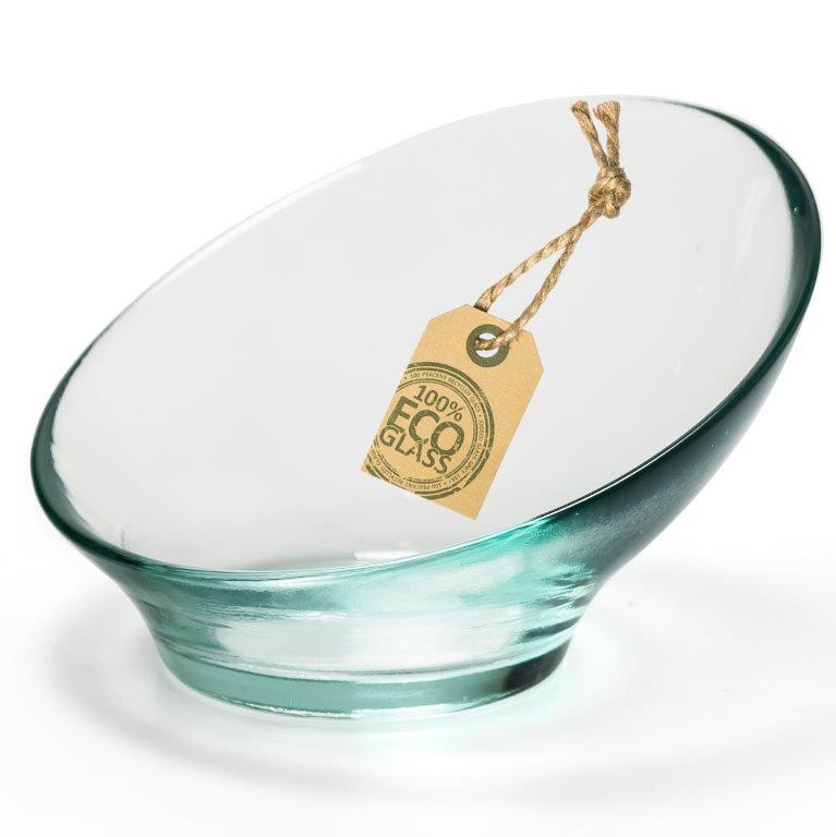 Glasschale "EDEN" aus recyceltem Glas - Nachhaltig