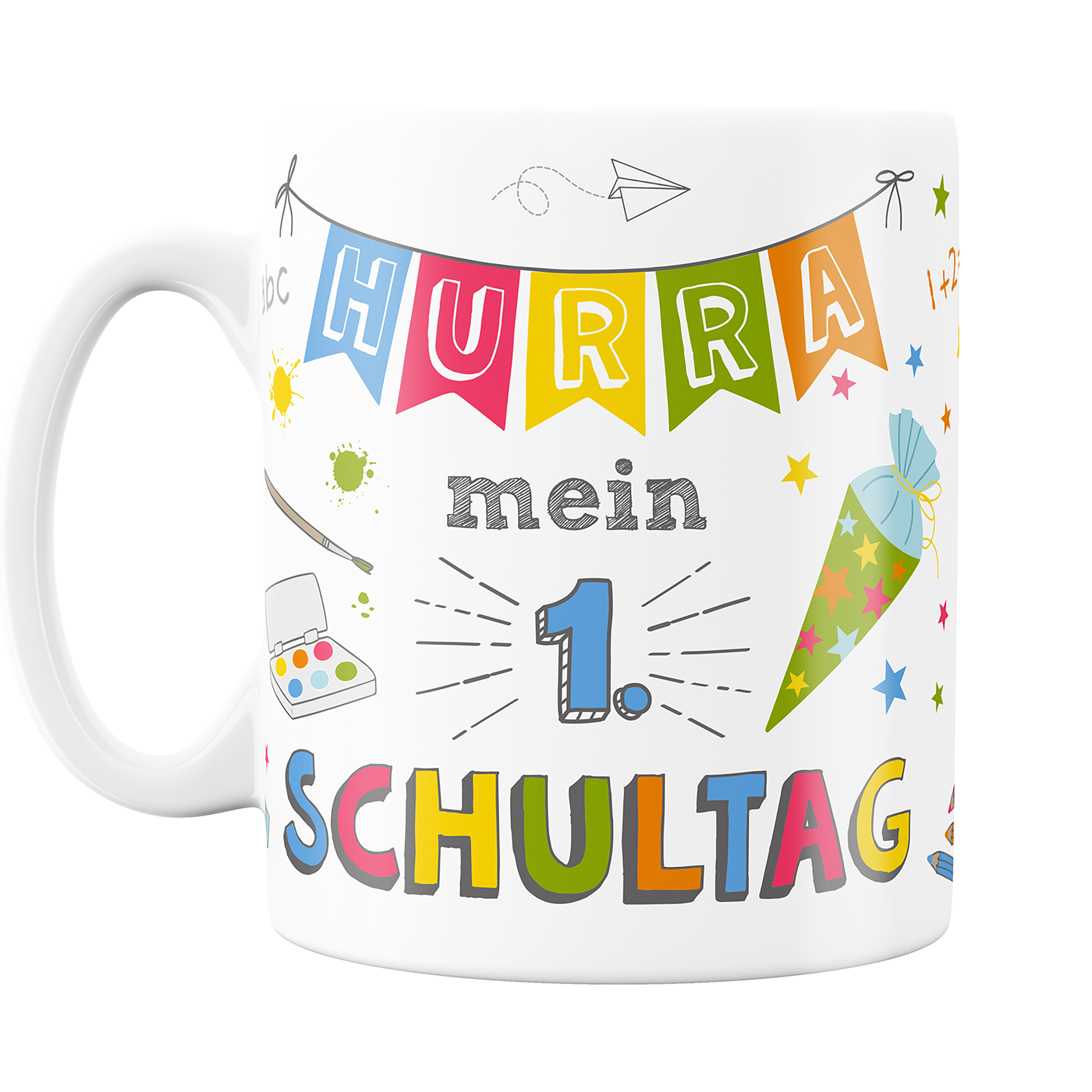 Tasse "Hurra Schule" zum ersten Schultag