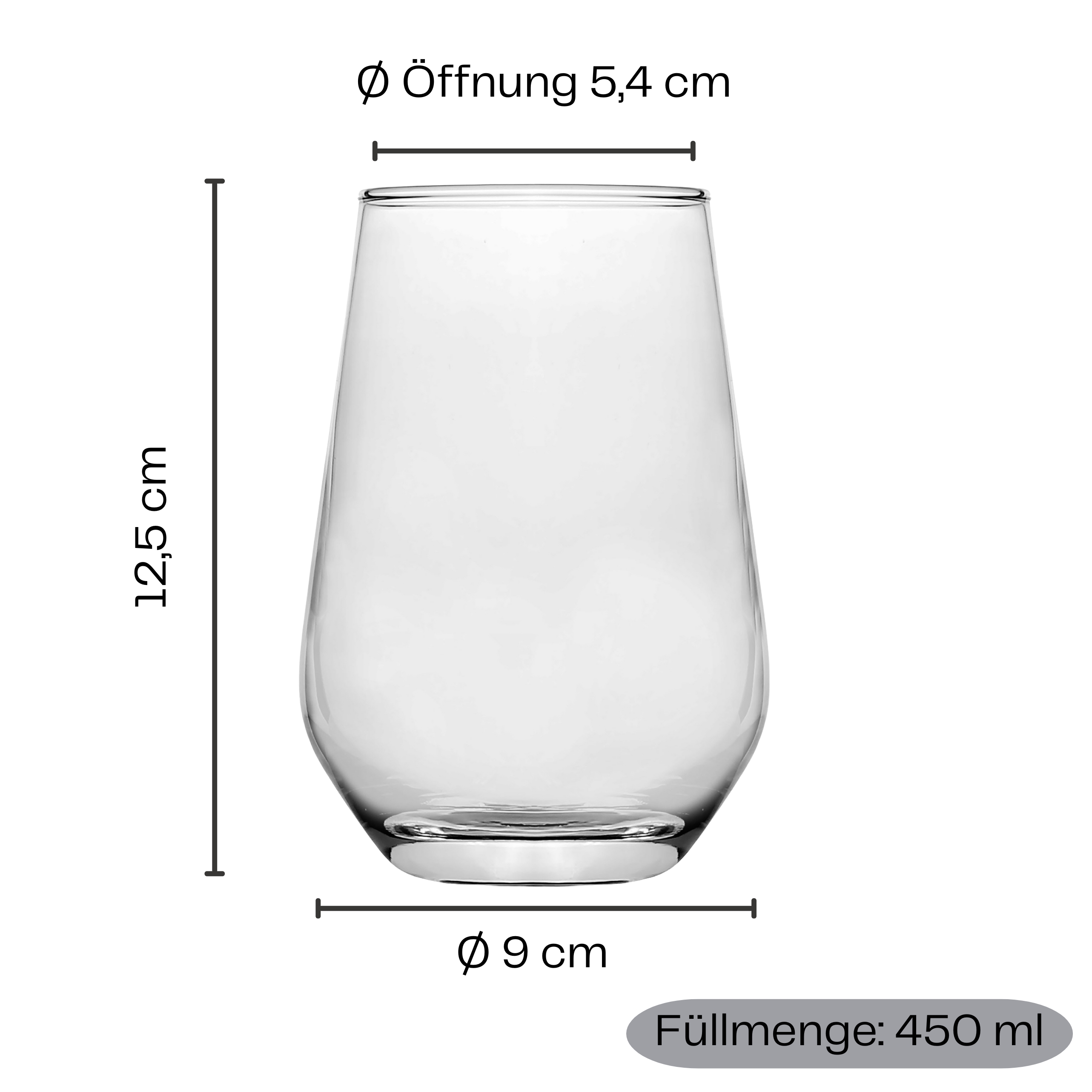 6 x Trinkgläser "Sicilia" in stilvoller Optik