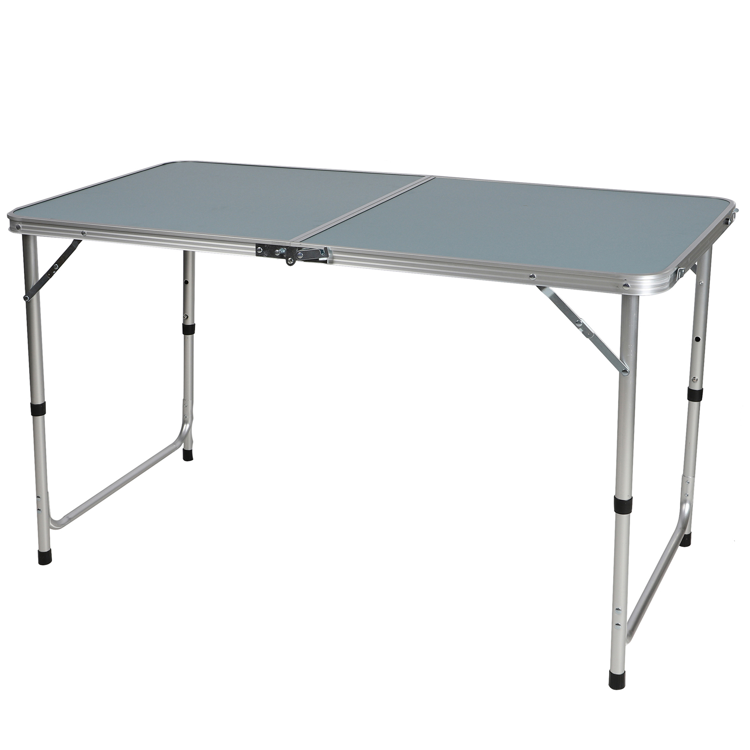 Großer Camping-Tisch zusammenklappbar mit Tragegriff 120 x 60 x 67 cm