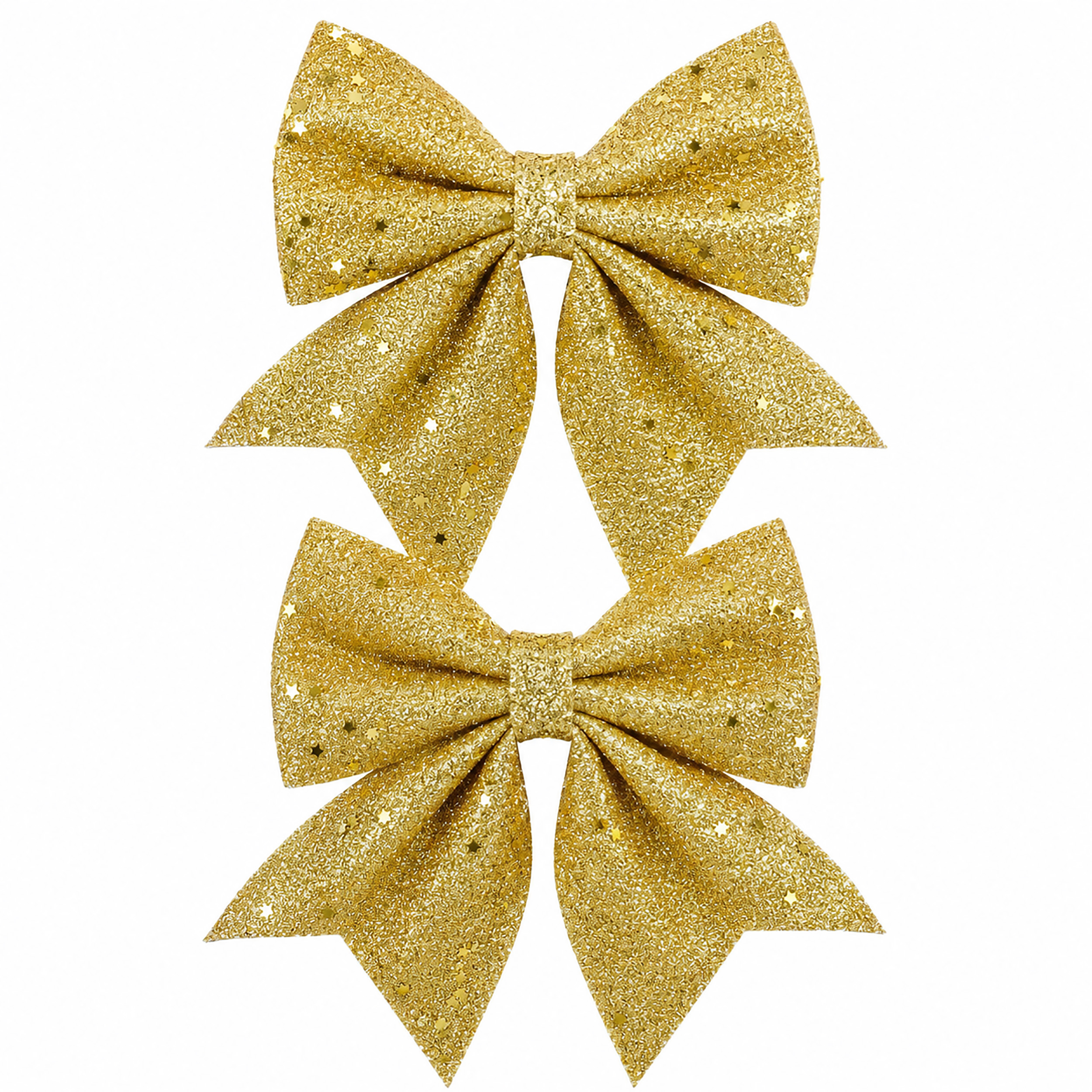 12 x Schleifen aus Polyester 12 x 13 cm in verschiedenen Ausführungen