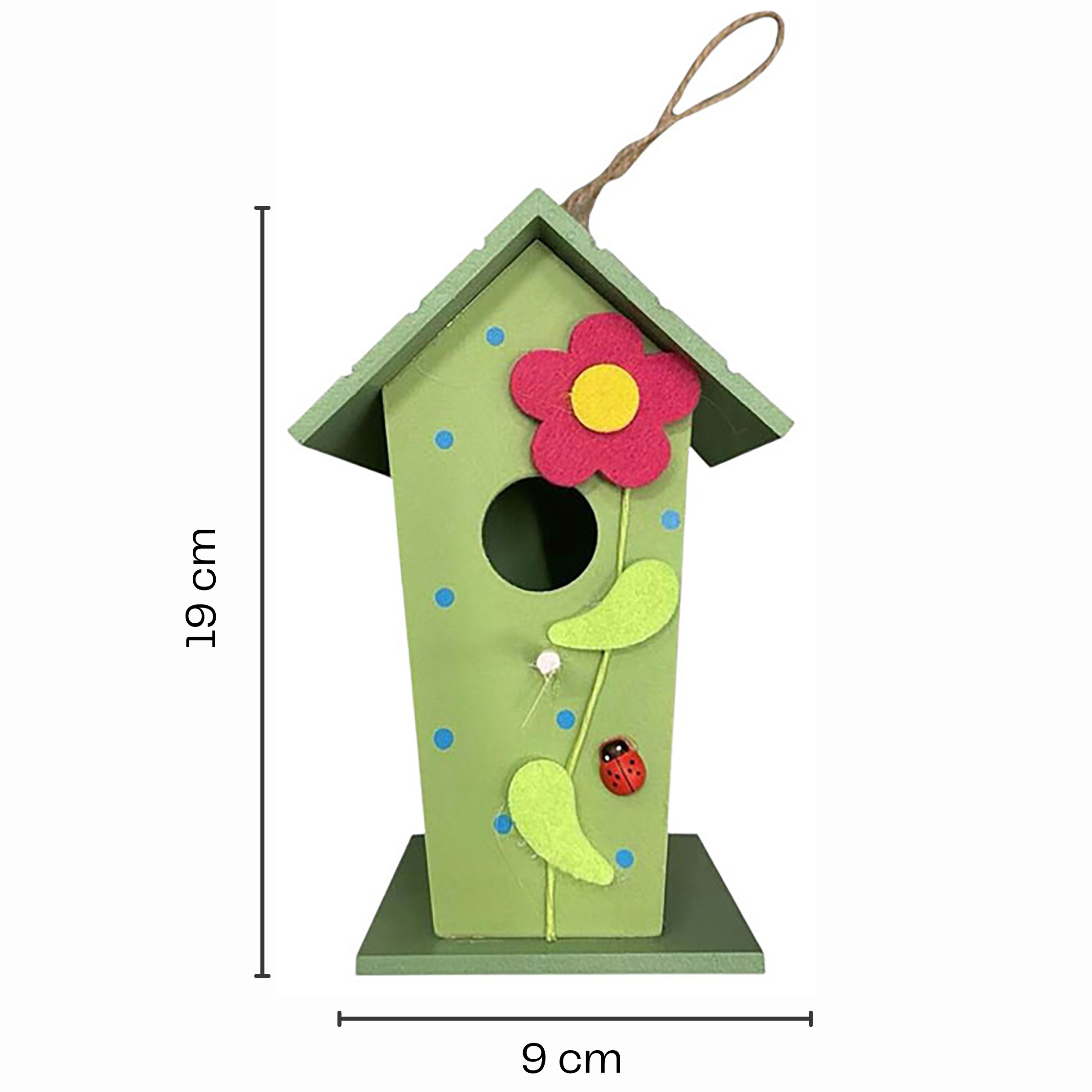 Vogelhaus Nistkasten "Summer Edition" - Brutkasten aus Holz  - 19 x 9 x 9 cm