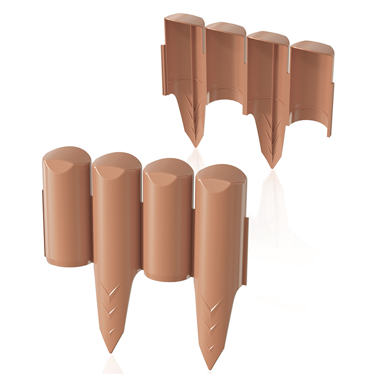 Palisade - Beeteinfassung Holzoptik 250 x 4,5 x 23 cm