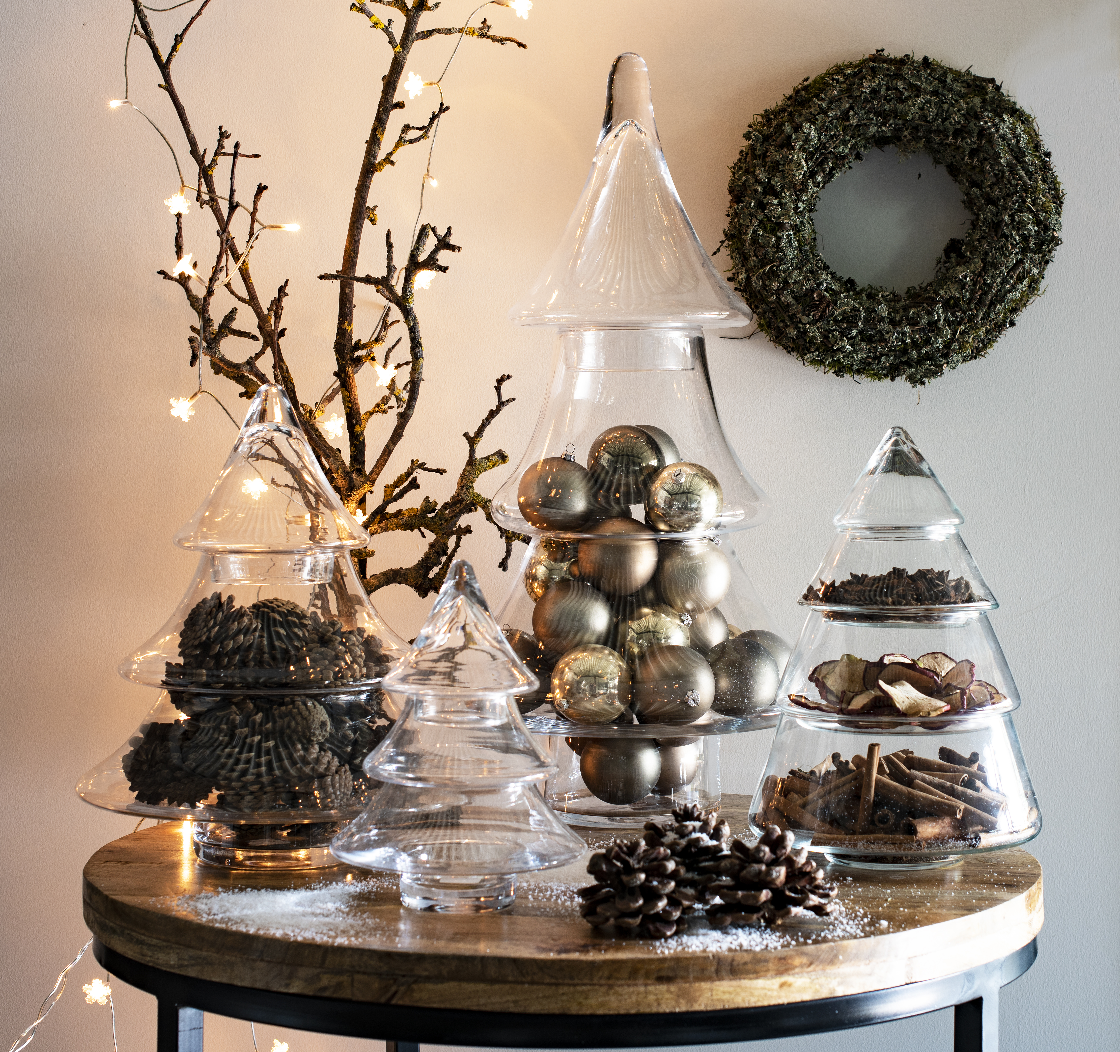 Dekoglas "Tannenbaum" H 26 cm zum Selbstbefüllen