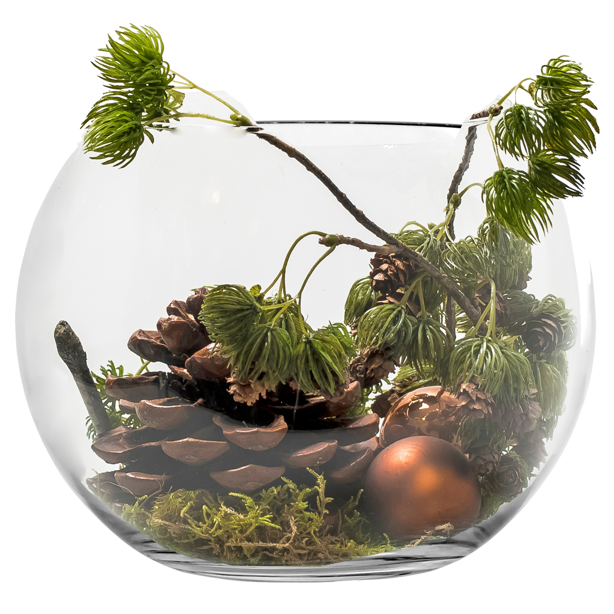 Vasen in Kugelform aus Glas - Windlichter Glas rund
