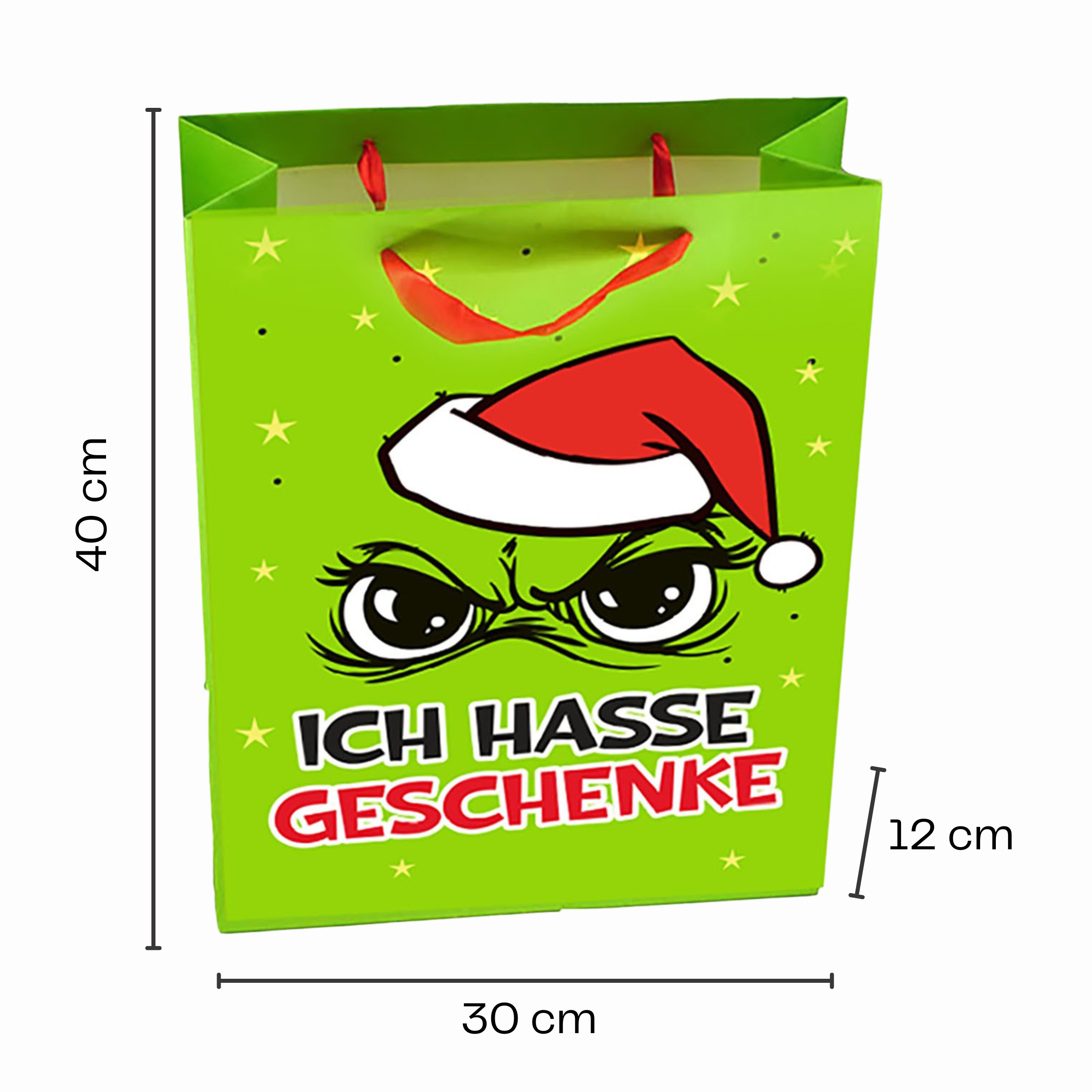 6 x Geschenktüten "Festtags-Muffel" aus Papier