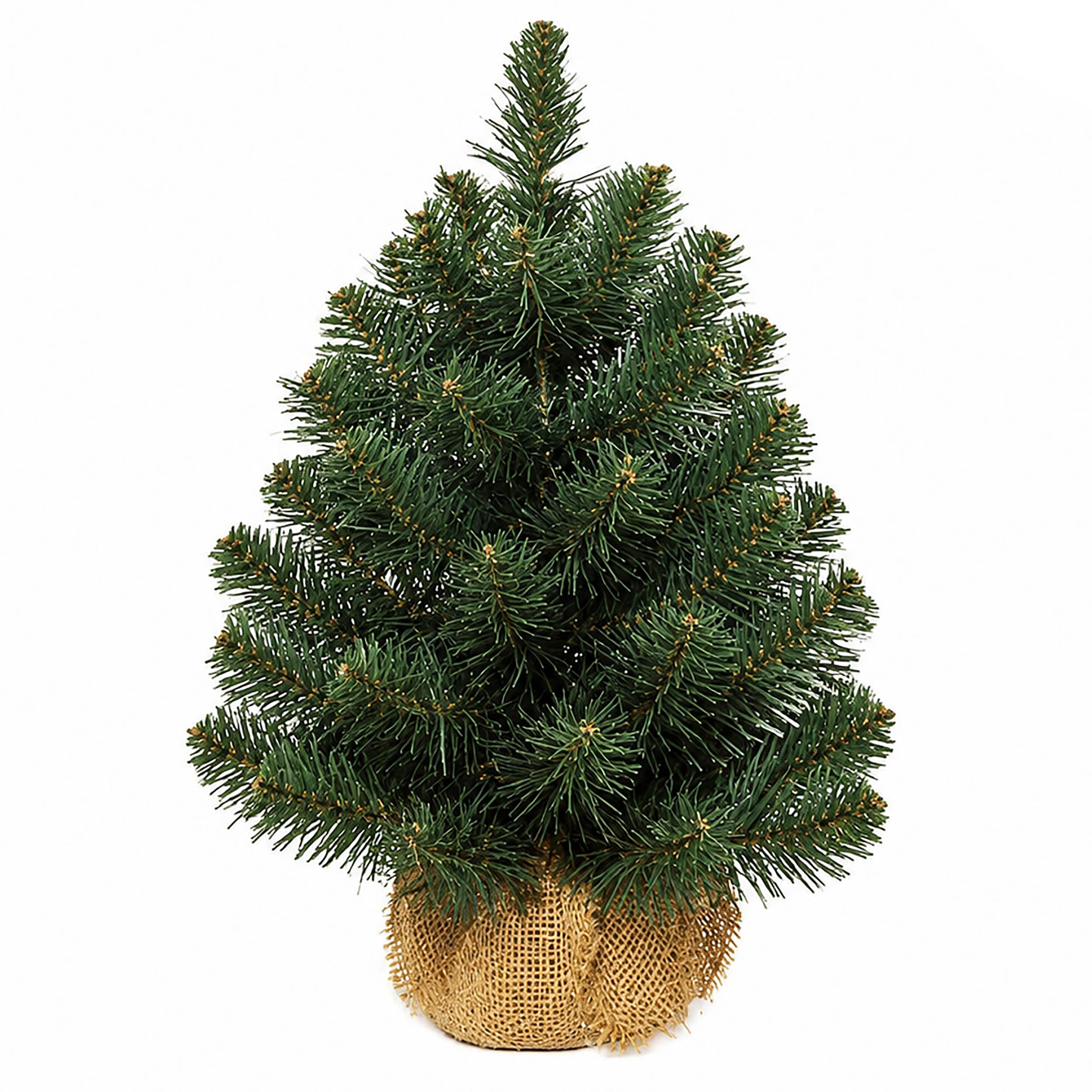 Künstlicher Weihnachtsbaum auf Sackleinen Topf H 45, 60 oder 90 cm