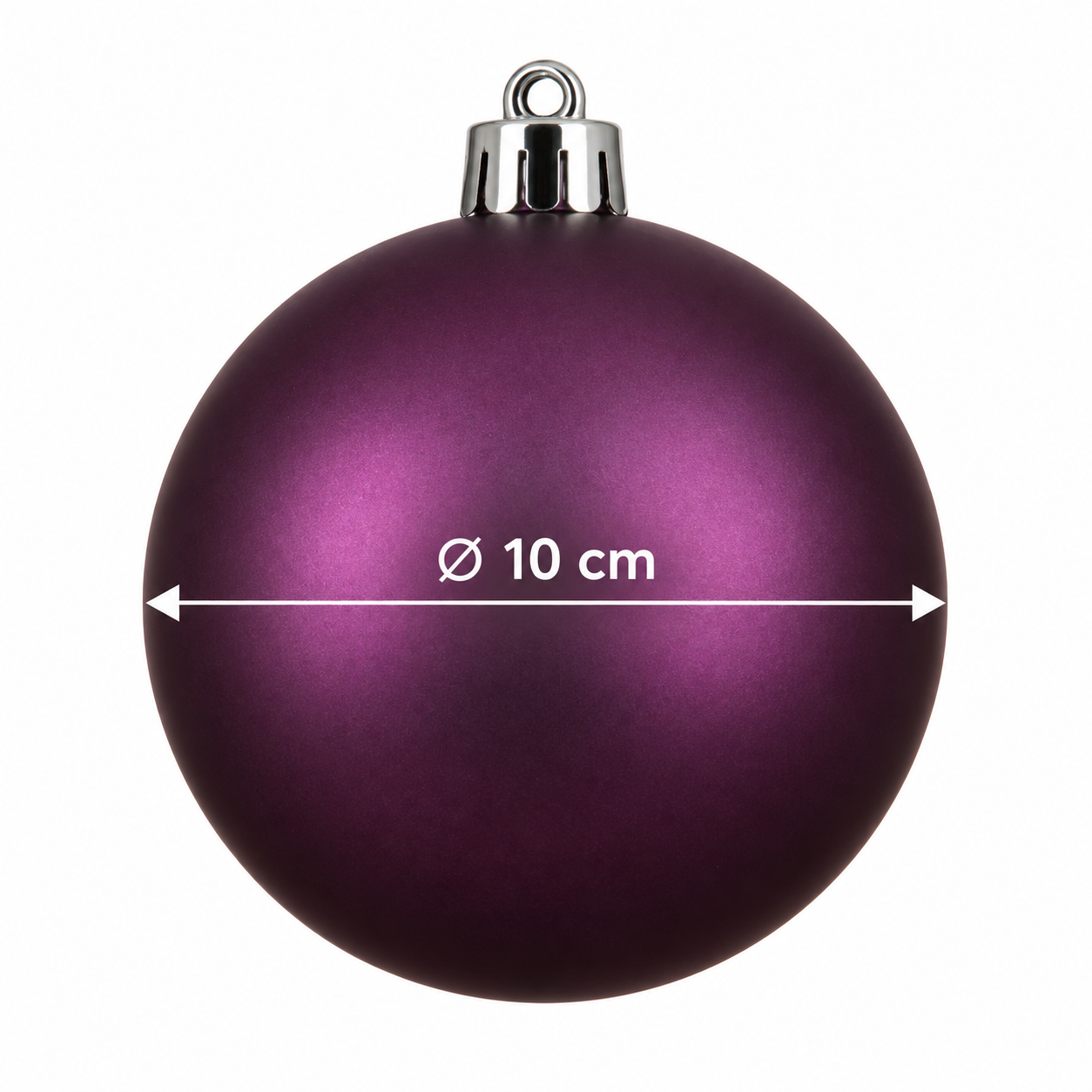 Weihnachtskugeln aus Kunststoff - Ø 8-18 cm - wetterfest