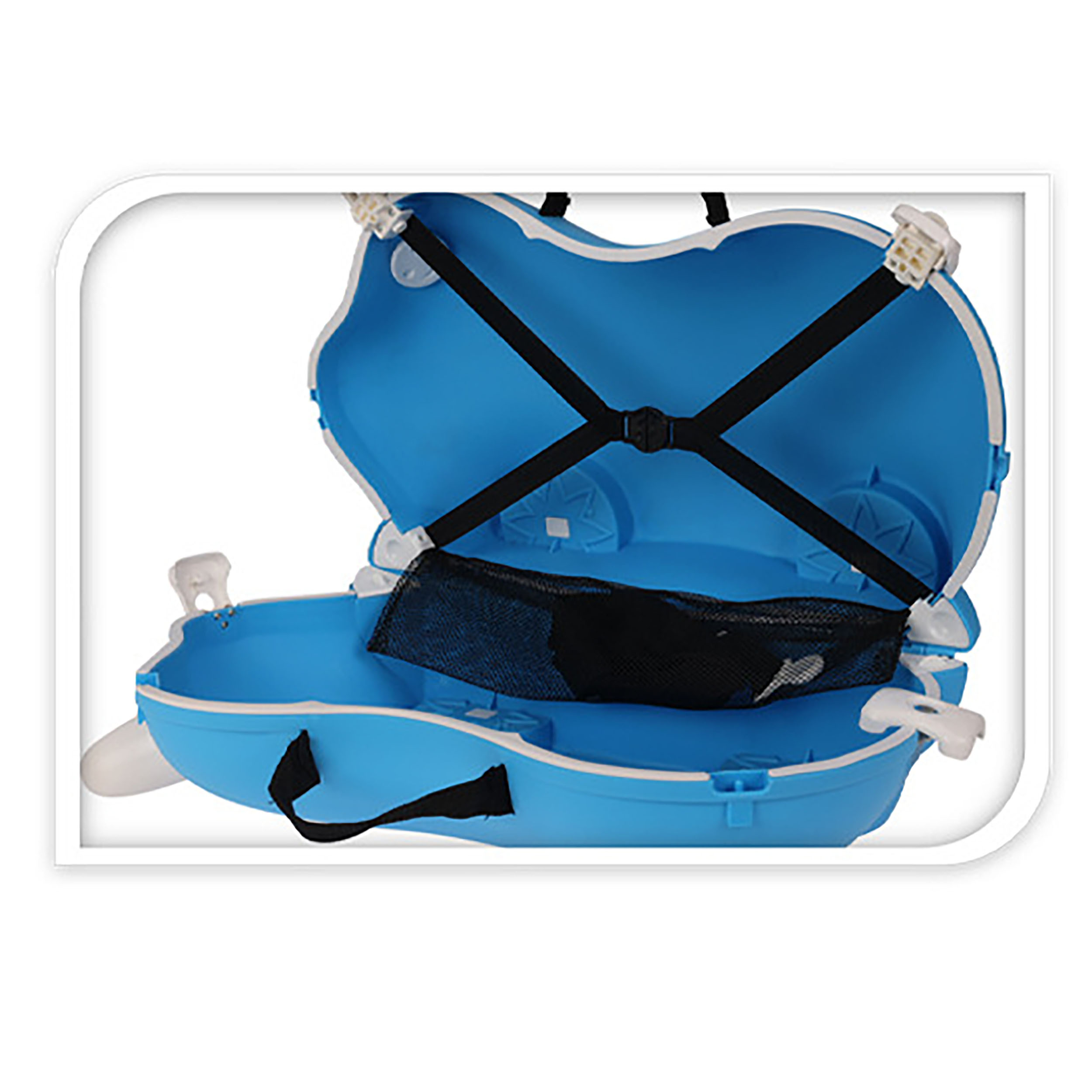 Kinder-Sitz-Koffer zum Draufsitzen und Ziehen 52 x 21 x 32 cm