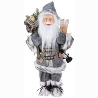 Nikolaus Vintage grau - H 45 cm