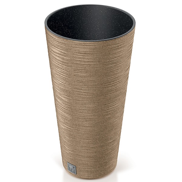 Pflanzsäule - Blumentopf FURU Slim - ECO Wood - mit natürlichem Holzanteil