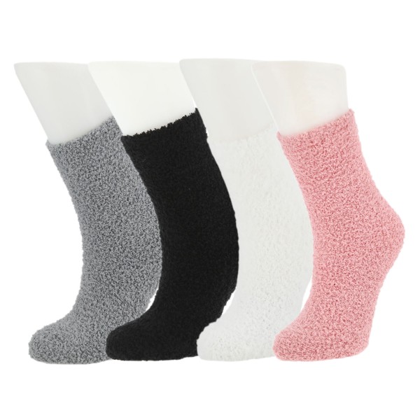 Kuschelsocken aus flauschigem Polyester - Einheitsgröße Damen