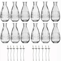 12 x Vase (inkl. 12 x Docht)