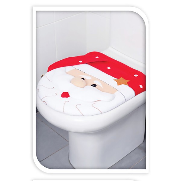 WC Sitzbezug Weihnachten in zwei Modellen